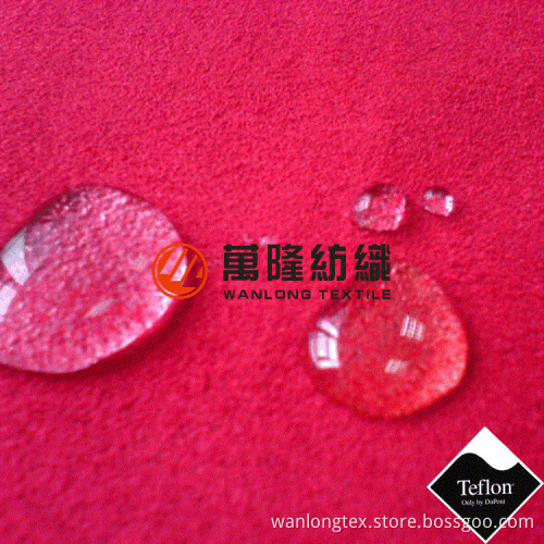 Dupont Teflon Treated Faux Suede Fabric for Home Textile